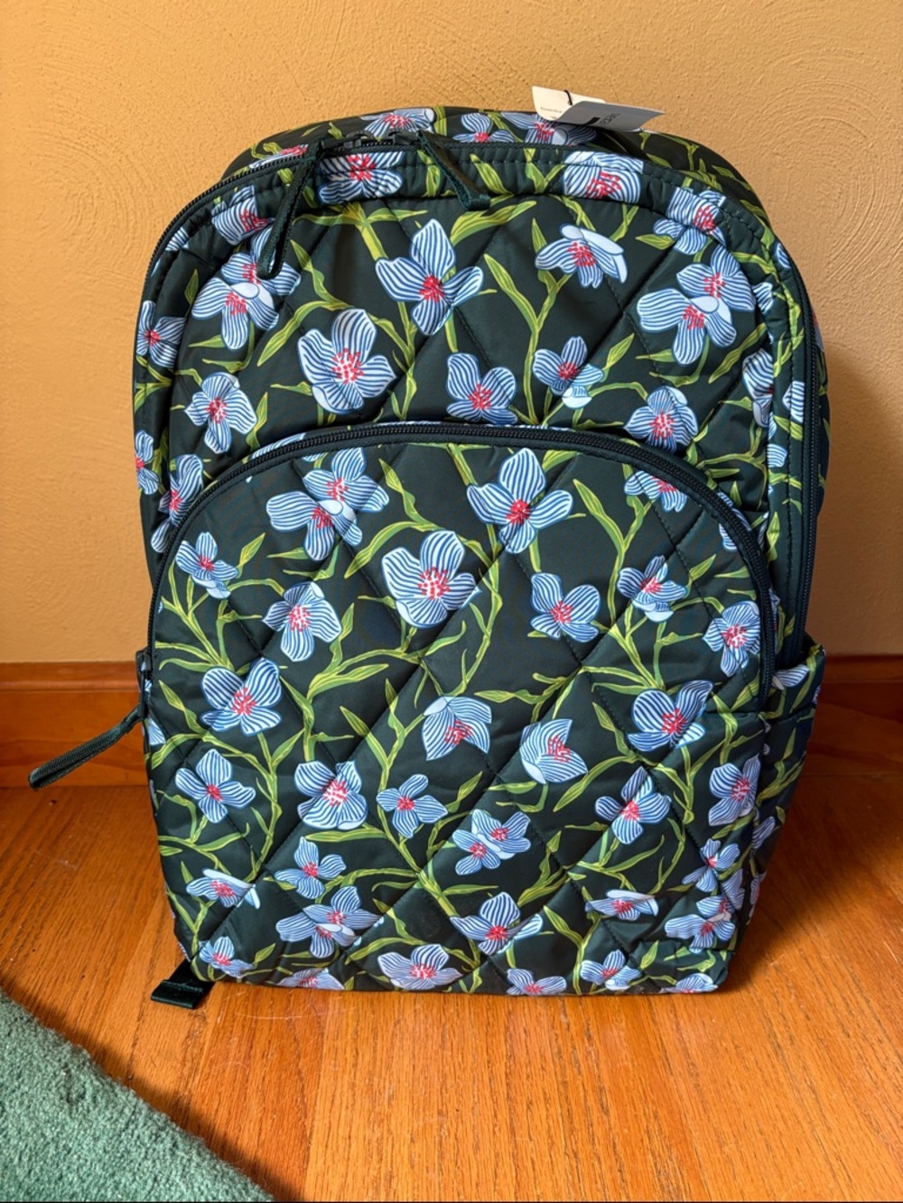 Vera Bradley Charlotte Stems Quilted Large Essential XL Backpack NWT travel